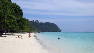 On the beach at Ko Rok