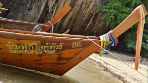Simply Life Longtail moored at Talabeng