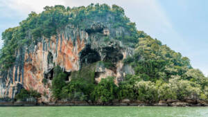 The "skull" cave formation on Koh Phee